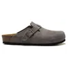 2024 Designer Clog Boston Clogs Sandals Slippers Cork Flat Fashion Summer Leather Slide المفضلة شاطئ الأحذية غير الرسمية