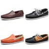 Zapatos de hombre Zapatos de vela Zapatos casuales Zapatillas de deporte de diseñador transpirables de cuero de alta calidad GAI