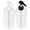 Дозатор для жидкого мыла, 2 шт., бутылка для шампуня, ручная прозрачная помпа, бутылки для кондиционера, пресс для домашних животных