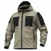 Mege Tactical Softshell Jacket för män Militär Camoue utomhus Multi Tickets Hood Windbreakers Fall Warm Black Winter Jacket L30f#