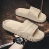 Ourdoor Slides Graffiti Dikke Zool Creatieve Kleur Zomer Slippers Heren EVA Leisure Koppels antislip Strand Indoor Badkamer Flats 240315