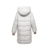 Women's Down Parkas Women Plus Size Winter Hooded Jacket Warm Long Coat Parka Cotton Padded Basic Jacket Female Casual Outwear