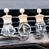 Frascos de armazenamento ambientador carro perfume clipe difusor de óleo essencial ventilação garrafa de vidro vazia decoração