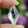 Charms 5PC 20mm Laser Faceted Prism Geometry Rhombic Clear Glass Crystal Pendant Flatback Dangle DIY Earring Jewelry Make Parts