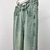 Pantalones vaqueros para hombre, pantalones rectos sueltos lavados de alta calidad, chándales, pantalones de chándal Vintage informales, pantalones de calle Y2k para ropa