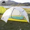 Tentes et abris 3F UL GEAR Tente de camping 4 saisons verte et blanche Tente imperméable double couche en nylon 15D pour 2 personnes 24327