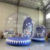 Para o natal inflável gigante globo de neve bolha cúpula tenda com ventilador 2m/3m/4m substituível fundo humano neve-globos limpar house001