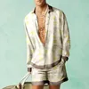 botanical Pattern Shirt Sets 3D Print Men Casual Fi Shirts Oversized Beach Shorts Summer Streetwear Hawaiian Suits Clothing t1aI#