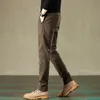2023 Men's Autumn Busin Casual Cott Pants Elastic Straight Formal Fi Trousers Male Brand Clothing O4ry#