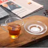 Wine Glasses Reusable Thermal Iced Cold Coffee Cup And Saucer Set Glass Cups For Good Teaware Simple High Borosilicate Drinkware