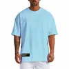 oversized Men's Casual Summer Mesh Quick Dry T-shirt Movement Fitn Short Sleeve Loose Classic Gym Bodybuilding Equipment Tops 20bo#