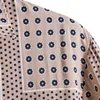 summer Blouse Male Short-Sleeved Shirts Printed Turndown Collar Blouses Casual Butt Down Cardigan Outdoor Fi Tops E5EF#