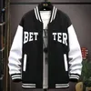 Spring och Autumn Coat Men's Jacket Baseball Suit Trend Stilig First Senior High School Coat Plus Veet Q5un#