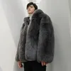 Inverno estilo clássico macio quente casaco de pele do falso lg manga plus size designer homens streetwear roupas jaqueta fofa 2022 z67 e70h #