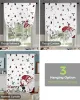 Curtains Christmas Dwarf Snowflake Gift Tree Bow Tie Curtains for Living Room Bedroom Modern Tie Up Window Curtain Kitchen Short Drapes