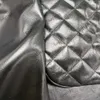 Moda lüks çantalar bayan tasarımcı çanta hobo 24cm elmas kafes crossbody omuz çantası çanta çanta çanta cc 10a üst yüksek ayna kalitesi kuzu derisi deri