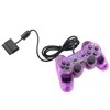 Gamecontrollers Bekabelde verbinding Gamepad Dubbele vibratiecontroller Compatibel voor Ps2 2 Draagbare joystickbedieningsconsole