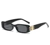 Arrivée futuriste RectangleLogo lunettes De soleil femmes hommes Uv400 marque Designer noir rose léopard petit De Sol9444299