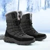 Scarpe da fitness Stivali da caccia invernali da esterno alti in cotone felpato da trekking da uomo neve calda gomma antiscivolo Trekking taglia grande 48