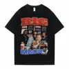 The Hip Hop Hop كبير الحجم كبير الحجم Biggie Smalls ملابس الرجال Hipster العلامة التجارية Tshirt fi o Third Tops T6HD#