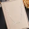 Anhänger Halsketten Edelstahl Exquisite Sterne Choker High-end Sense Anhänger Kragen Kpop Mode Halskette Für Frauen Schmuck Geschenke