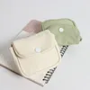 Storage Bags Portable Coin Purse Mini Cotton Cash Wallet Solid Color Lightweight Makeup Bag Headset