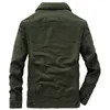 Tamanho grande 6XL 7XL 8XL Grosso Inverno Quente Militar Fleece Cargo Jacket Masculino 100% cott Casual Air Force Flight Jacket roupas masculinas d5vq #