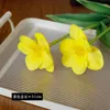 Flores decorativas realista e bonita simulação de tulipa pu falsa para decoração de casamento casa el tabel festa