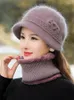 Berets Middle Aged And Old Age Hat Female Autumn Winter Hair Knitting Basin Man Mother Woman Bib