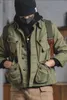 Retro Heavy Men Jacka Casual Cott Wed Workwear Coat Autumn Multi-Pocket Casual Solid Cott Overcoat Fi Overalls P9GM#