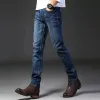 Neue Jeans Männer Winter Seass Regelmäßige Gerade Bein männer Hosen Elastische Slim Fit Casual männer Hosen w7xx #