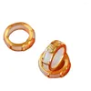 Cluster Rings Unique Temperament Retro Gold-plated Girl Gift Couple Copper Chinese Style Ring Fashion Jewelry Women Vintage