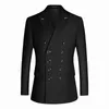 Herrdräkter Ställ in formell parti blazer dubbel bröstjacka med byxor busin pantsuits klassiska stil tuxedos i stock v4ov#