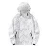 2023 Nouveau printemps hommes léger imperméable veste de pluie imperméable pour randonnée voyage avec capuche amovible coupe-vent veste haut S1bH #