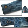 Ny helt utländsk manlig fi -denimjacka avtagbar huva män denimjacka denimjacka jeans storlek m -5xl k6xd#