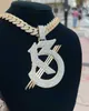 VVS Moissanite diamant hommes hip-hop collier 925 en argent sterling bijoux fins pendentifs breloques pour la fabrication de bijoux