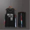 Ensemble pour hommes Nets No 11 Maillots de basket-ball Équipe de jeu primaire Uniforme à manches courtes Gilet et short d'entraînement 240318