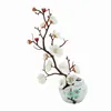Decorative Flowers Bonsai Silk Artificial Plants Tree Branches With Pot Home Decoration Branch Vases Wedding Room Decorate
