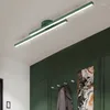 Deckenleuchten, langer Streifen, LED-Licht, Gang, Eingang, Balkon, Garderobe, Korridor, Macaron-Netz, rot, nordisch, einfach und modern