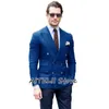 2023 Costume pour hommes Style britannique Fi Couleur unie Slim Double boutonnage Collier Beau Busin Casual Single Top Veste z3oO #