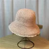 Breda rand hattar enkla spetsar kantad vintage hatt mångsidig sol antisun strand sexig