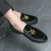 Freizeitschuhe Frühlingsgrüne Slipper Herren Quaste Leder Weiche Sohle Bequemes Fahren Party-Stil Hochzeit