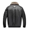 Cappotti invernali da uomo Giubbotti in pelle Pu Bomber Cappotto in pile maschile Fi Abbigliamento da uomo Giacca da motociclista Spessa Capispalla vintage 5XL Y9Jv #