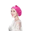 Berets 2 Pieces Silk Hair Bonnet Long Cap Elastic Sleep For Women Elasticity Braids Miss