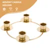 Candle Holders Advent Candlestick Ring Decorative Rings Xmas Ornament Holder Dining Table Taper Wreath Accessories House For Home