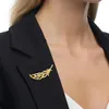 Szjinao – broches en forme de feuille d'or jaune pour femmes, avec certificat, brillant, bijoux de luxe de styliste, cadeau pour femme, vente 240320