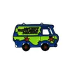 Gizemli Makine Karikatür Seyahat Otobüs Araba Emaye Pimleri Çevresel Yeşil Dünya Broş Gövde Çanta Yakası Pin Komik Rozet Takı