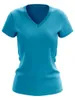 Womens Short Sleeve T-shirt Casual Custom Plain Outwear Running Gym Homework and Sportswear Cotton Polyester Spandex Shirt