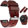 Custodie Cinturino in pelle per Garmin Fenix 6X /6XPro/D2 Bravo/Mk1/3 HR Smart Watch Bracciale da polso 26mm Correa a sgancio rapido