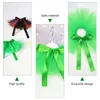 ملابس الكلاب PET MESH Dress Puppy Skirt Gauze Gauze Dreses Party Party Supplies St Patrick's Day